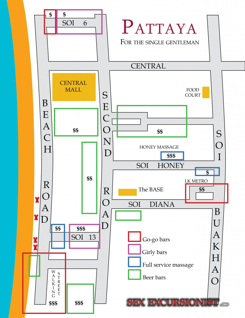 Pattaya red light map