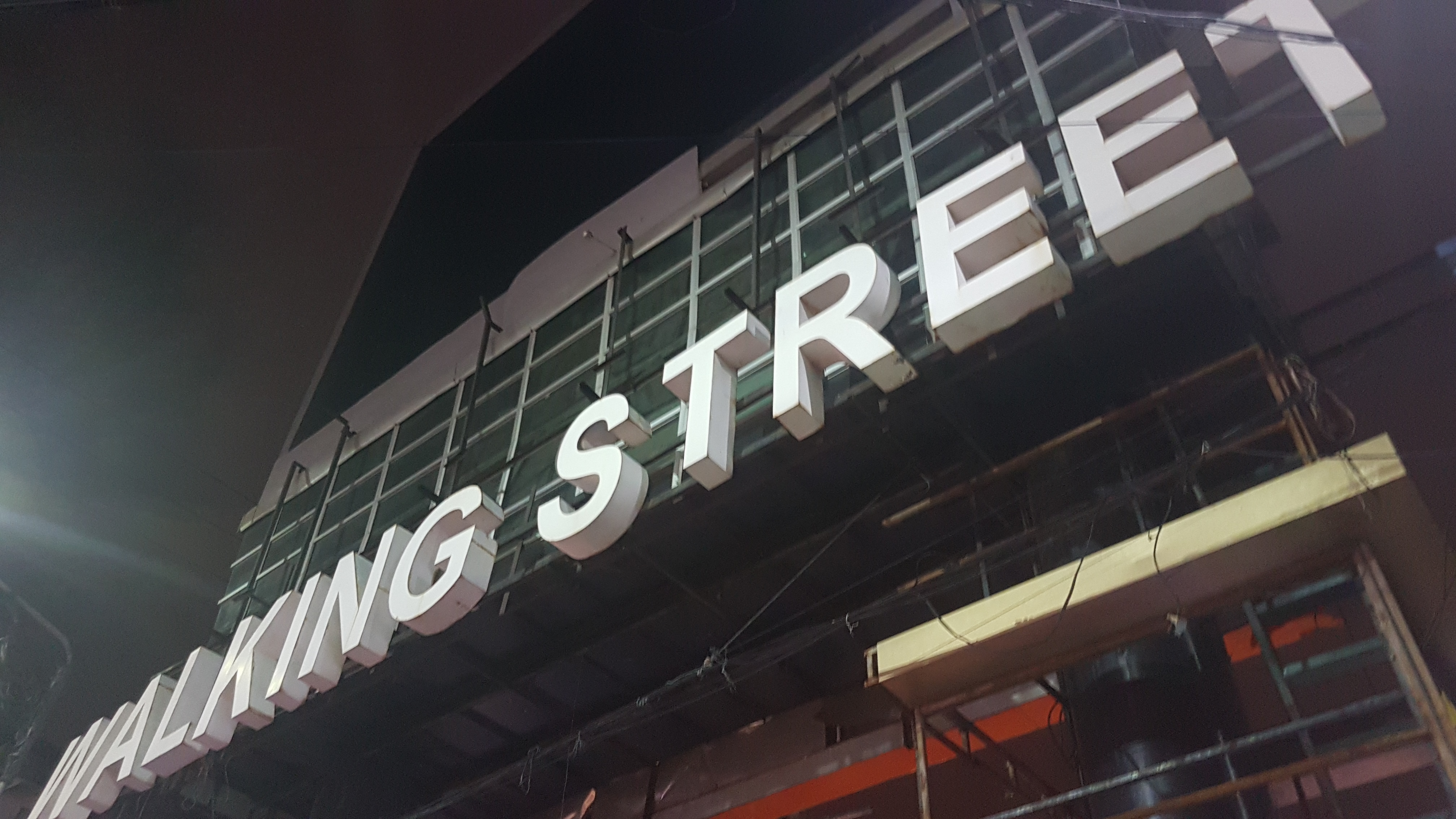 Walking Street Sign