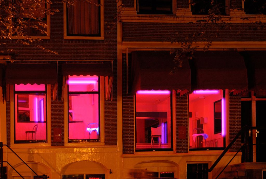 Red Windows in Amsterdam's red light district